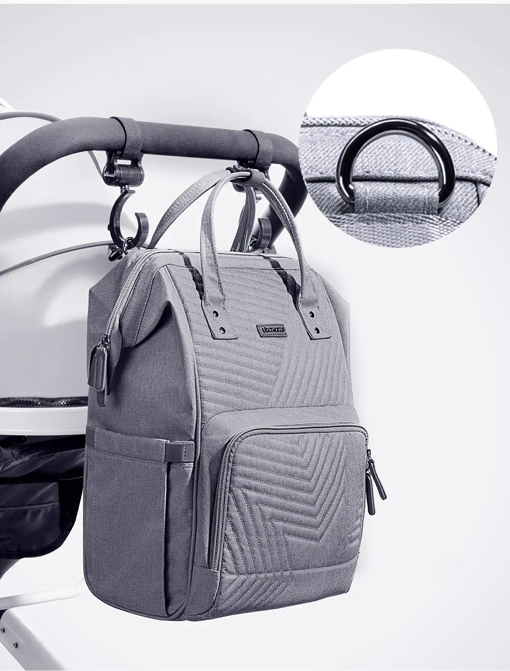 Large Capacity Lightweight Diaper Backpack for Moms