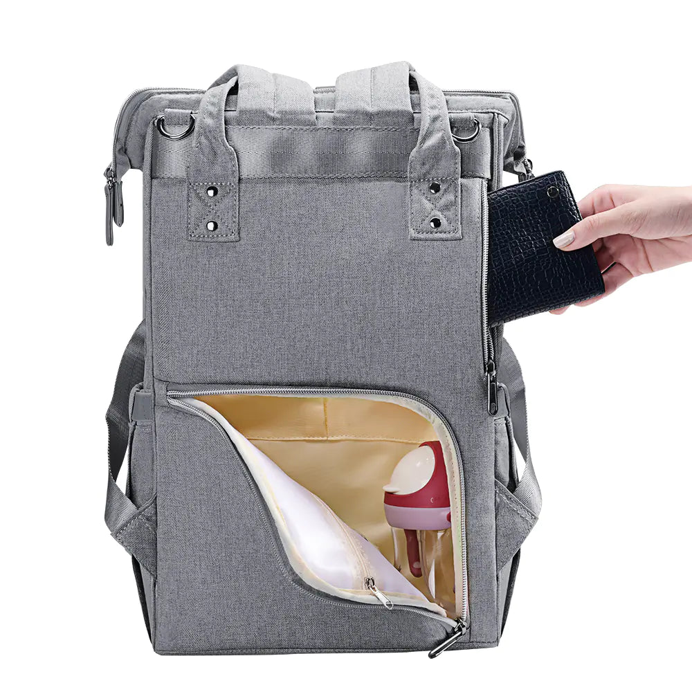 Large Capacity Lightweight Diaper Backpack for Moms