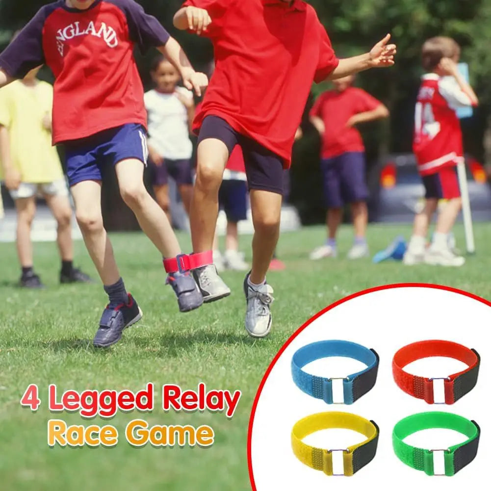 Classic Races Set for Kids: Sack Bags, Three-Legged Bands, and Wooden Egg & Spoon for Sensory Integration Training