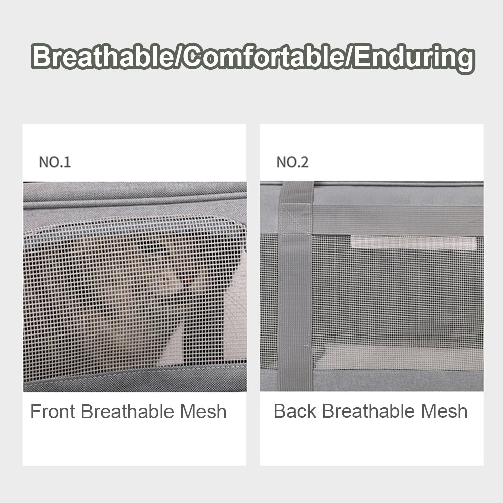 Pet Trolley Bag Detachable Rolling Carrier for Small Dogs Cats Portable Pet Travel Carrier with Telescopic Handle and Shoulder