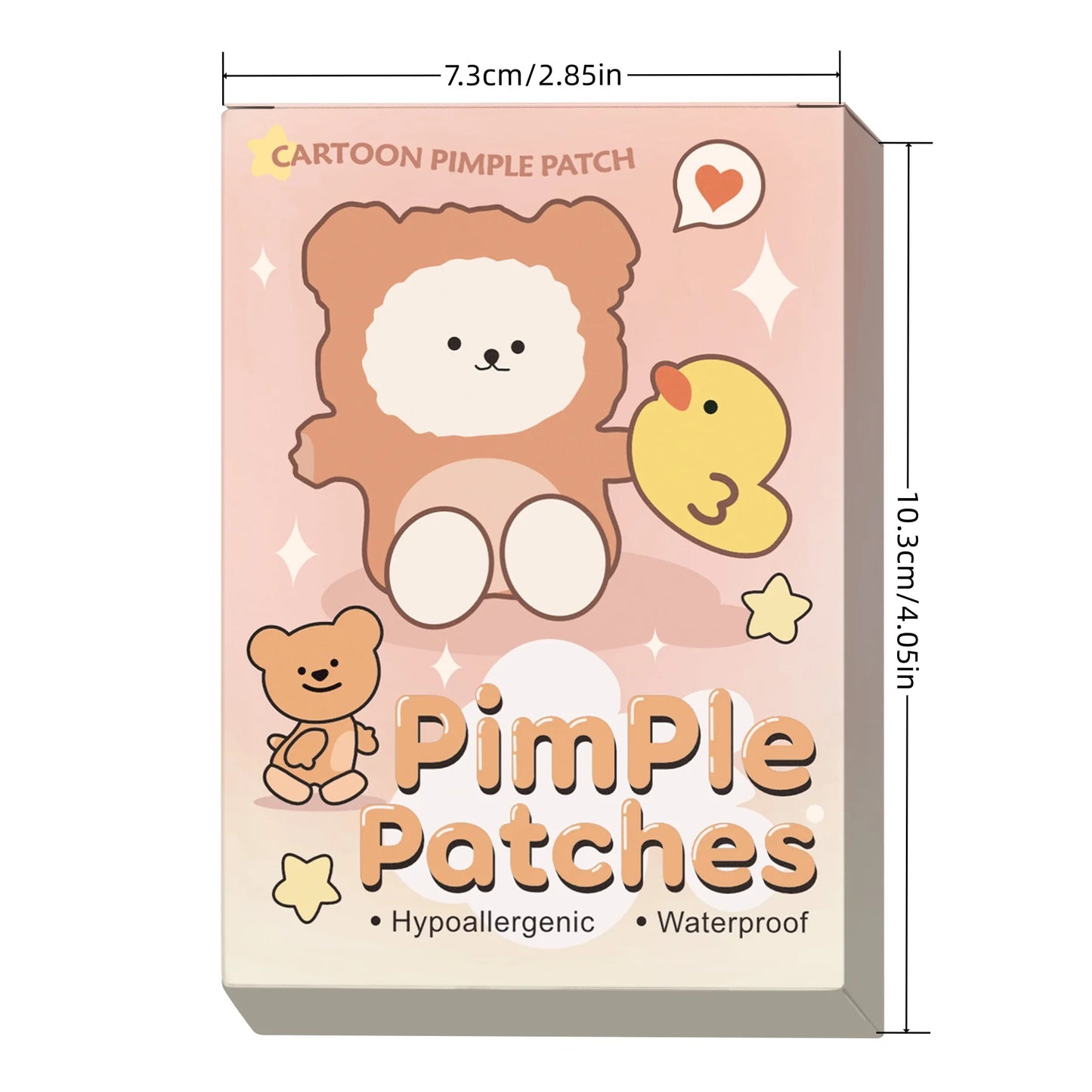 24 pieces of cartoon facial acne patches, concealer, acne patch and pimples patch, ultra-thin and breathable