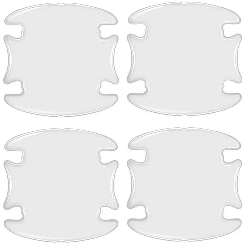 Car Door Handle Bowl Scratch Transparent Stickers Protective Invisible Silicon Rearview Mirror Anti-collision Protection Strip