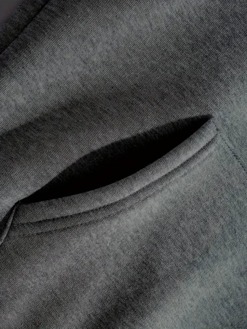 Men's hoodie, Psalm 34:0 Faith over fear and eagle pattern print, loose and casual pullover with kangaroo pocket