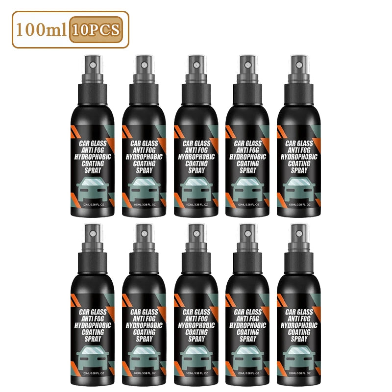 1-10PCS Car Windshield Hydrophobic Coating Spray Anti Fog Water Repellent Treatment for Rearview Mirror Glass Rainproof