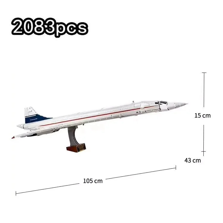 New Passenger Aircraft Model Building Blocks Home Decoration Children's Adult Festival Gifts