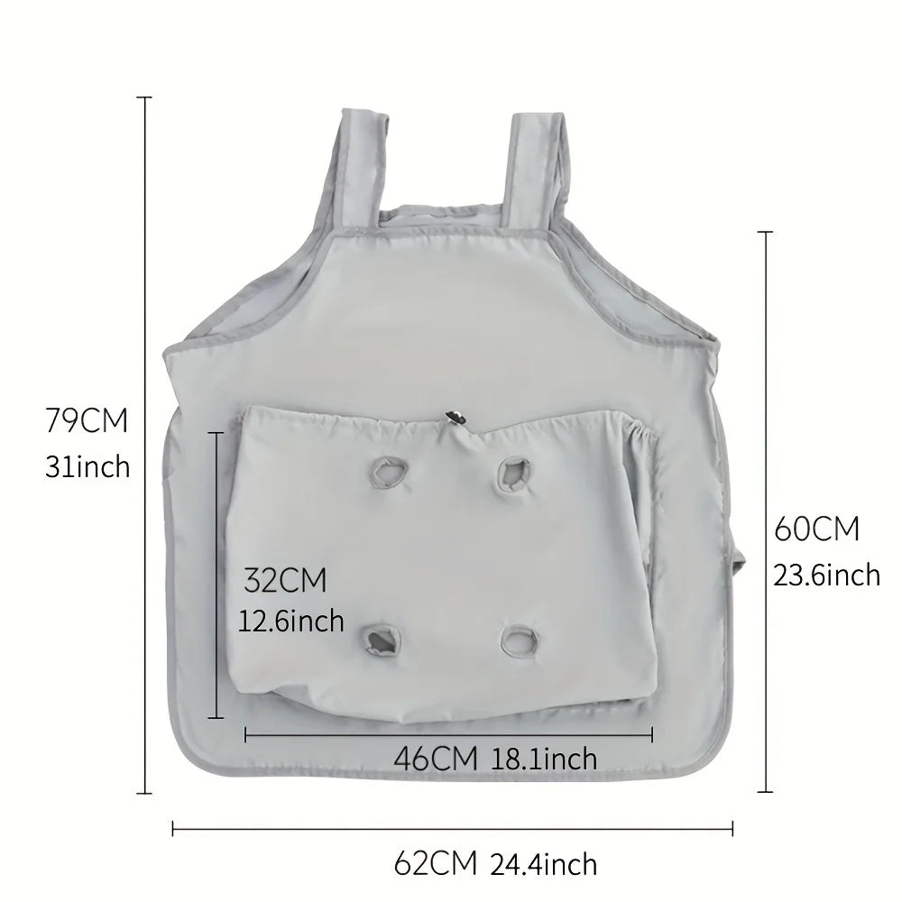 Portable Pet Carrier Pouch,Anti-Scratch ,Comfortable Cat Sling Bag for Outings-Easy Nail Trimming&Ear Cleaning Assistant