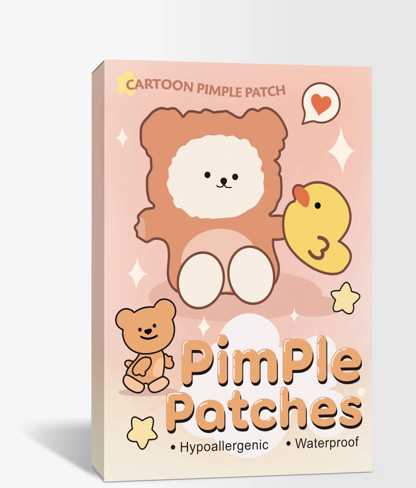 24 pieces of cartoon facial acne patches, concealer, acne patch and pimples patch, ultra-thin and breathable