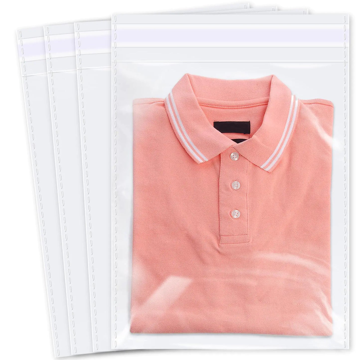 iMailer - 100 Pcs - 12" x 15" Large Cellophane Bags - Resealable Self Sealing Clear Cello Poly Bags for Prints Photos Documents Clothing T-Shirt